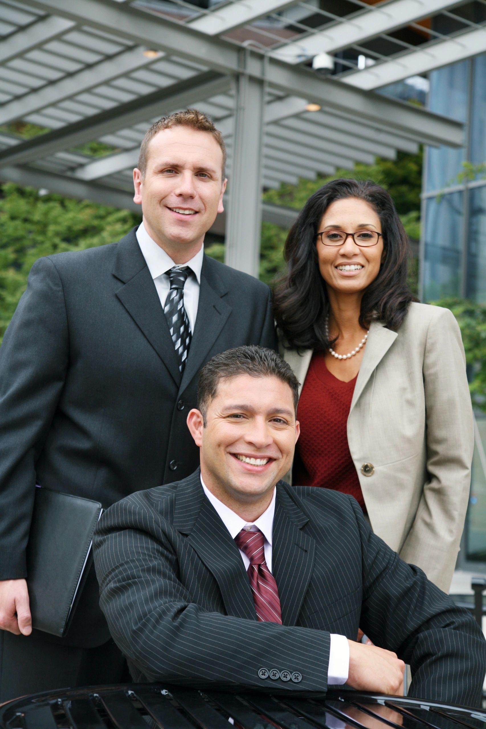 Professional real estate team portrait